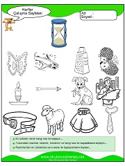 K Sesi Çalışma Sayfaları